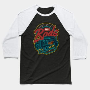 Race Rods California badge vintage Baseball T-Shirt